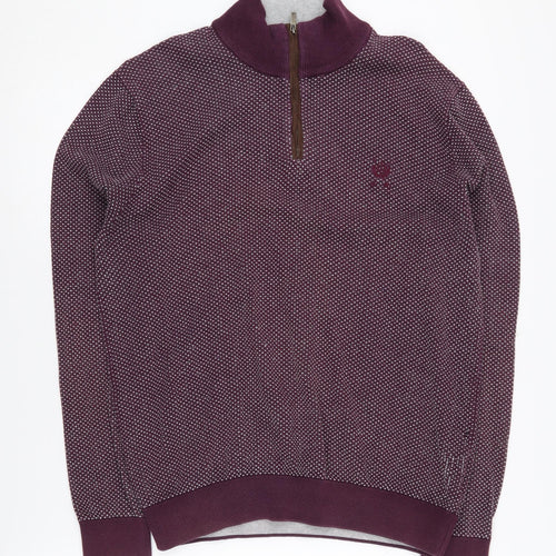 Jeff Banks Men's Purple Knit Sweatshirt M