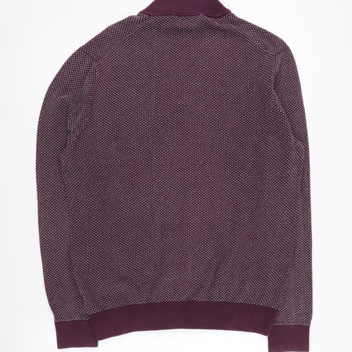 Jeff Banks Men's Purple Knit Sweatshirt M