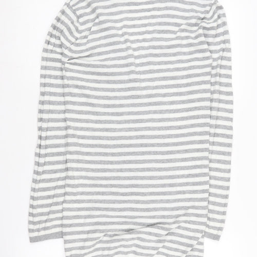 Adidas Women's Grey Striped Cardigan Size 10
