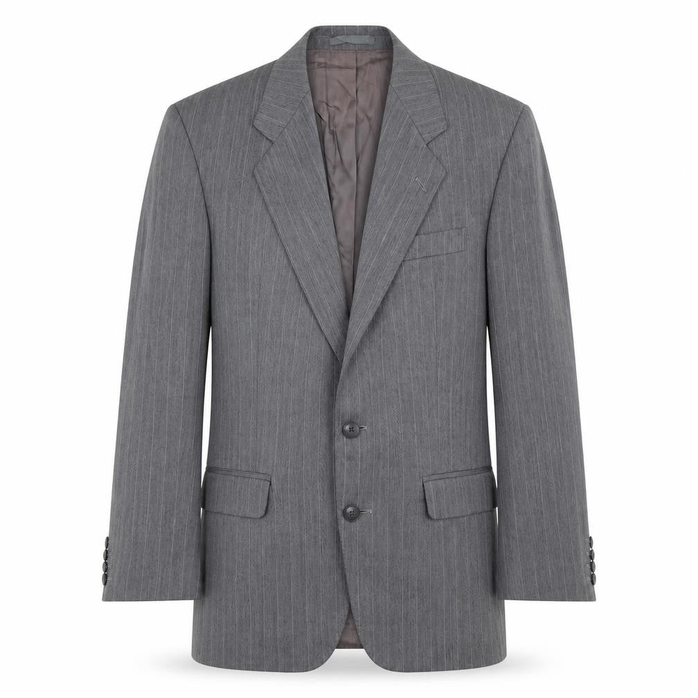 Front view of Centaur Men's Grey Wool Blazer 38 Regular Suit Jacket