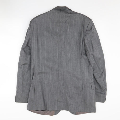 Centaur Men's Grey Wool Blazer 38 Regular Suit Jacket