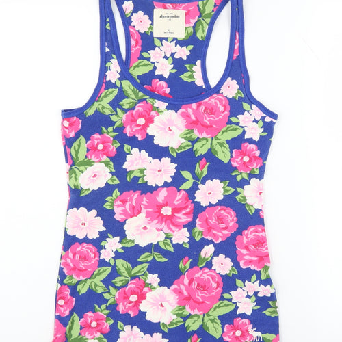 Abercrombie Teens Blue Floral Tank Top XL
