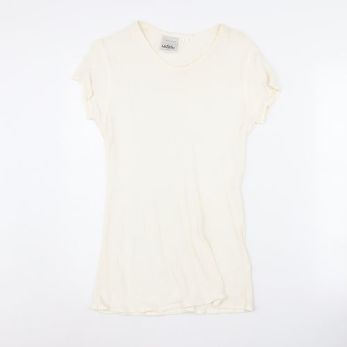 Whistles Women’s Ivory Crew Neck T-Shirt L
