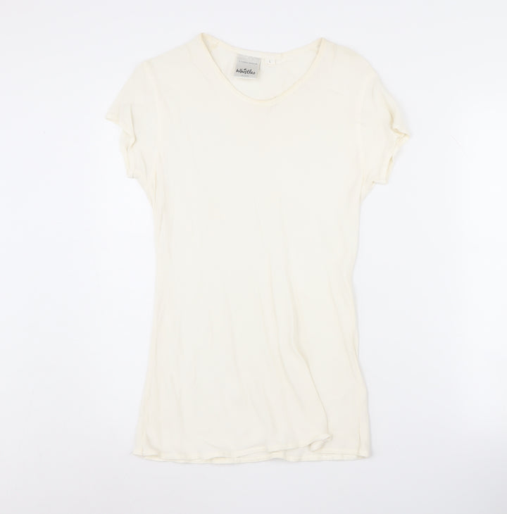 Whistles Women’s Ivory Crew Neck T-Shirt L