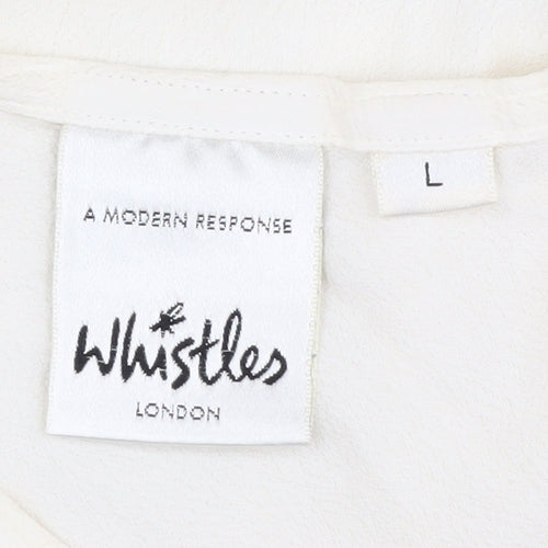 Whistles Women’s Ivory Crew Neck T-Shirt L