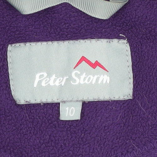 Peter Storm Women's Purple Fleece Sweatshirt Size 10