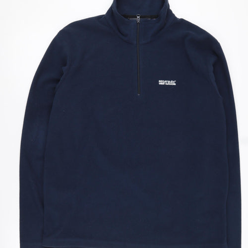 Regatta Men's Blue 1/4 Zip Sweatshirt L
