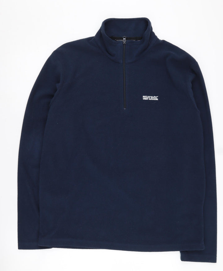 Regatta Men's Blue 1/4 Zip Sweatshirt L