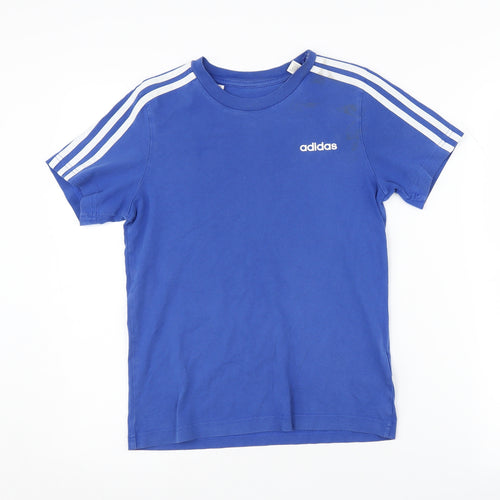 Adidas Boys Blue T-Shirt M, Casual Sports Style