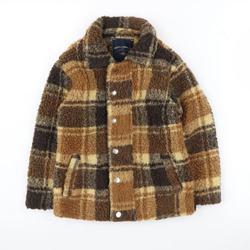 Tokyo Laundry Boys Brown Plaid Jacket 3-4 Years