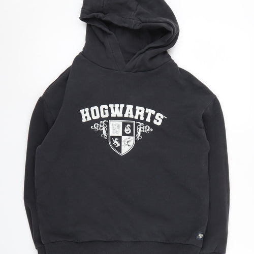 Marks and Spencer Boys Black Hogwarts Hoodie 11-12Y Pullover