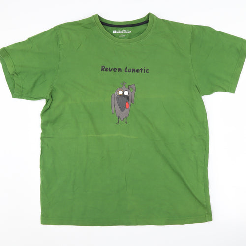 Mountain Warehouse Men's Green Graphic T-Shirt L