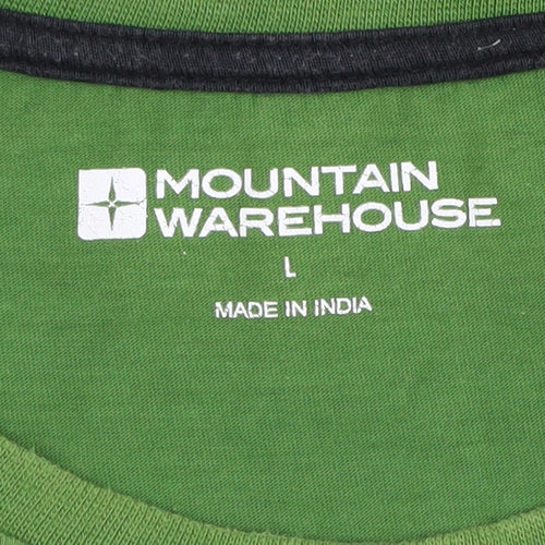 Mountain Warehouse Men's Green Graphic T-Shirt L