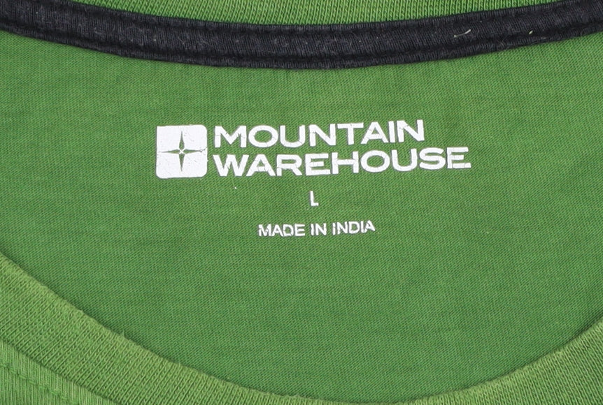 Mountain Warehouse Men's Green Graphic T-Shirt L