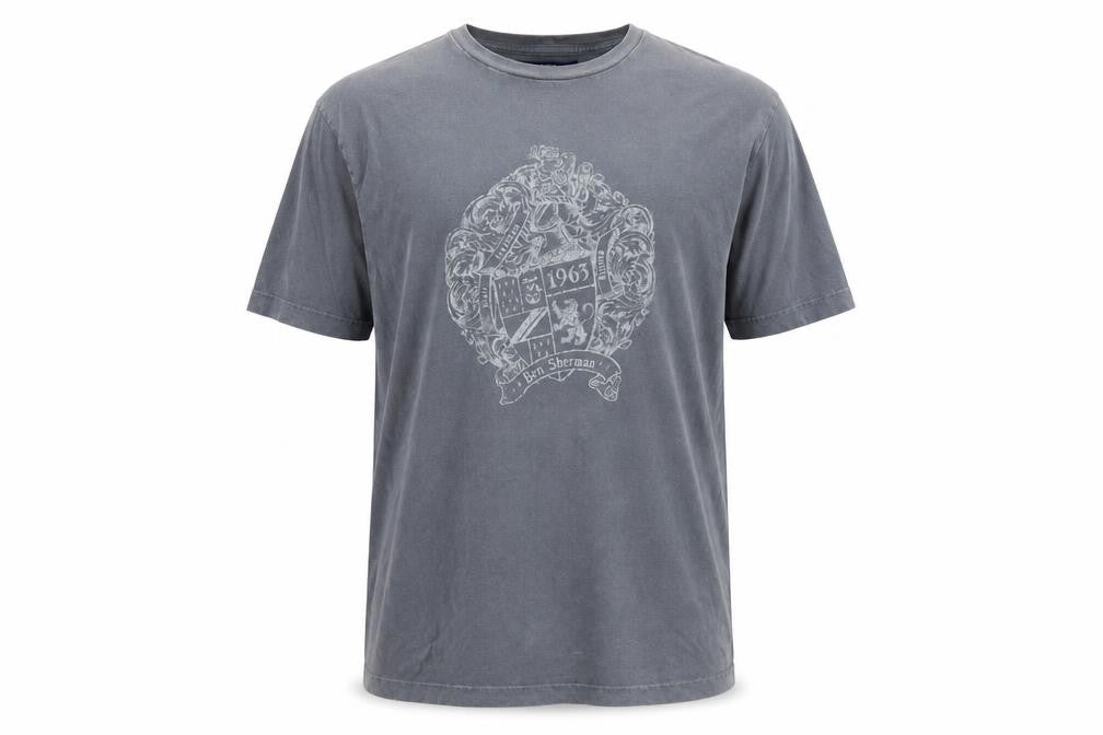 Ben Sherman Men's Grey Cotton T-shirt size L