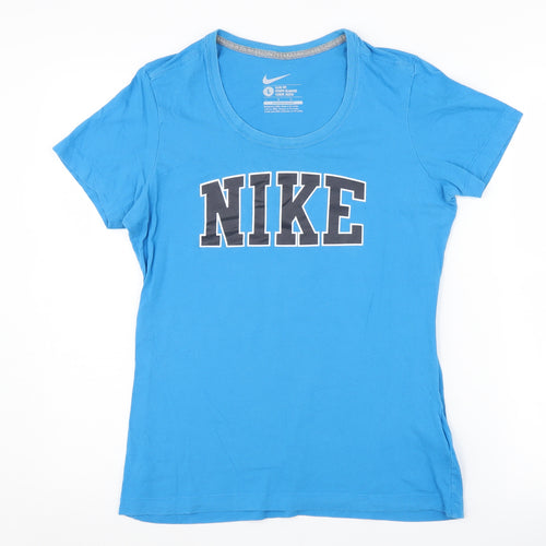 Nike Women's Blue Slim Fit T-Shirt L