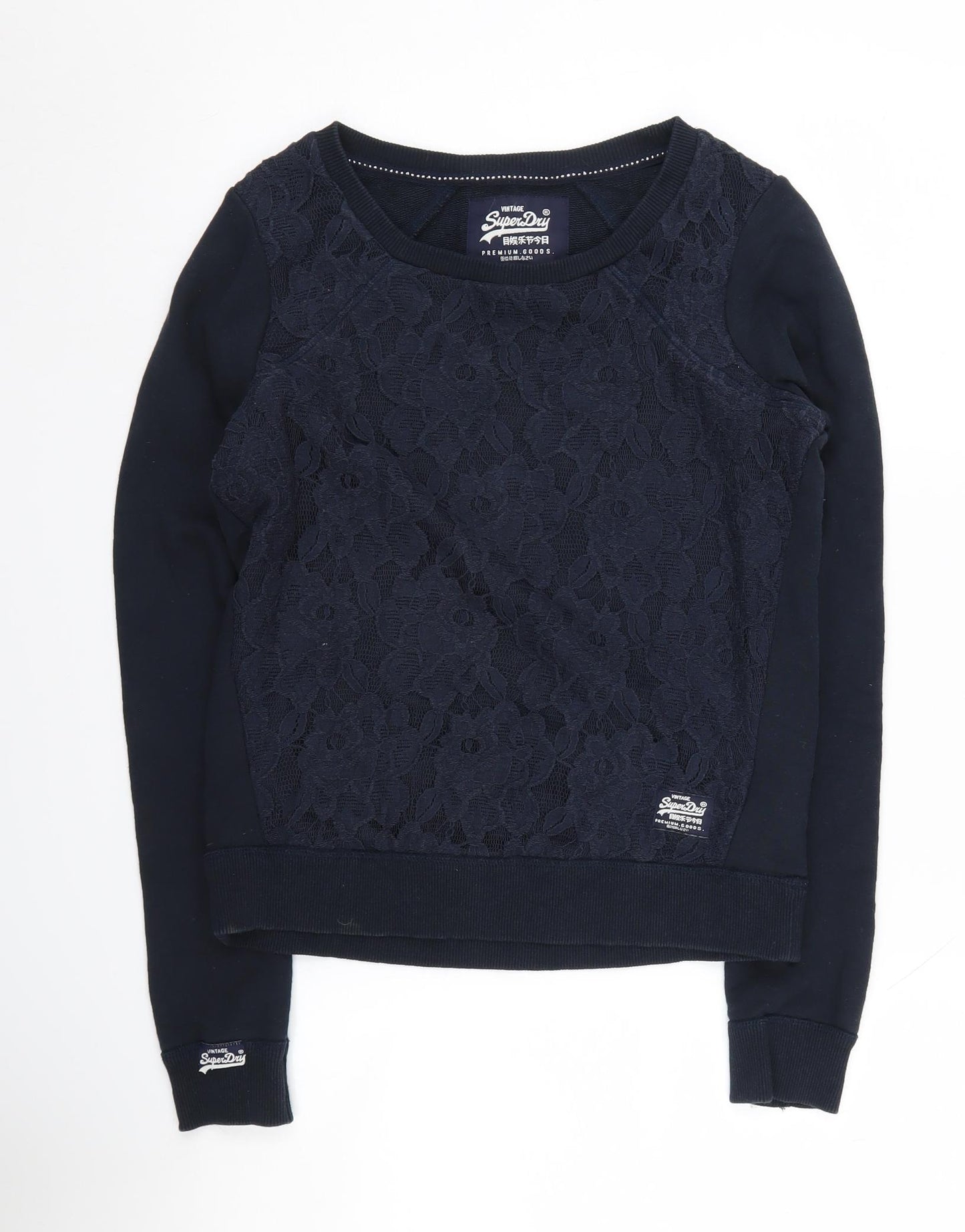 Superdry Women's Black XS Pullover Sweatshirt