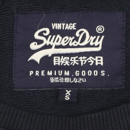 Superdry Women's Black XS Pullover Sweatshirt
