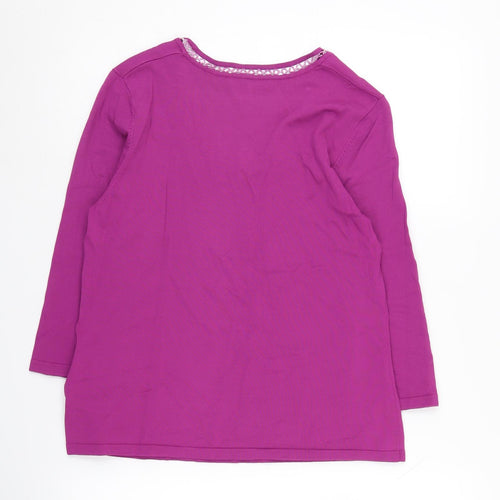Windsmoor Women's Purple 3/4 Sleeve Top M