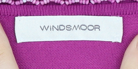 Windsmoor Women's Purple 3/4 Sleeve Top M
