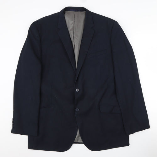 Butler & Webb Men's Blue Blazer, 46 Regular, Classic Fit