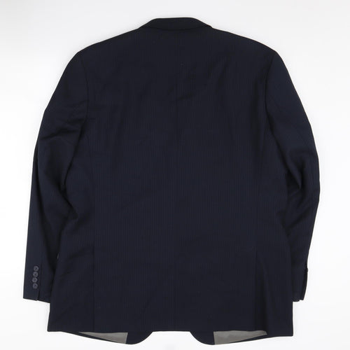 Butler & Webb Men's Blue Blazer, 46 Regular, Classic Fit