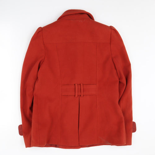 Dorothy Perkins Women’s Red Pea Coat Size 10