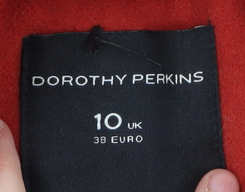 Dorothy Perkins Women’s Red Pea Coat Size 10