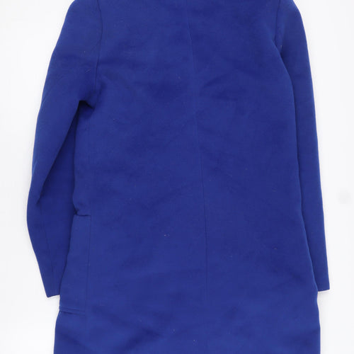 Principles Women's Blue Overcoat Size 8 Button