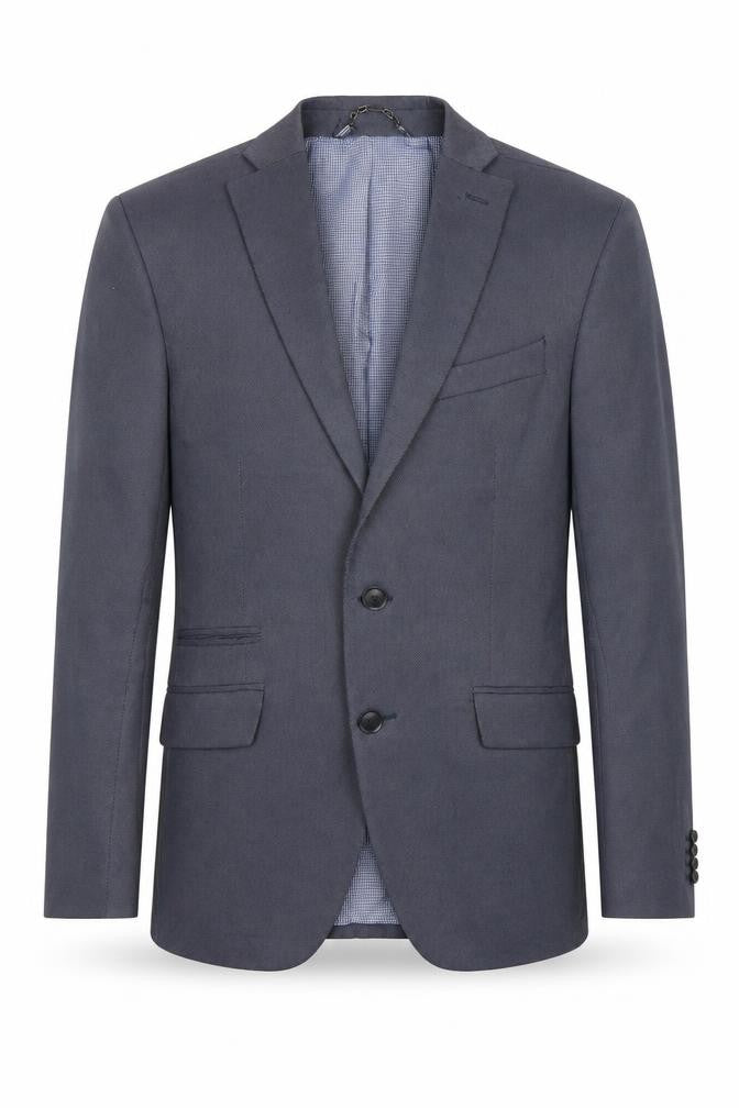 Front view of Zara Man Blue Blazer, Men's 36 Formal Regular Fit