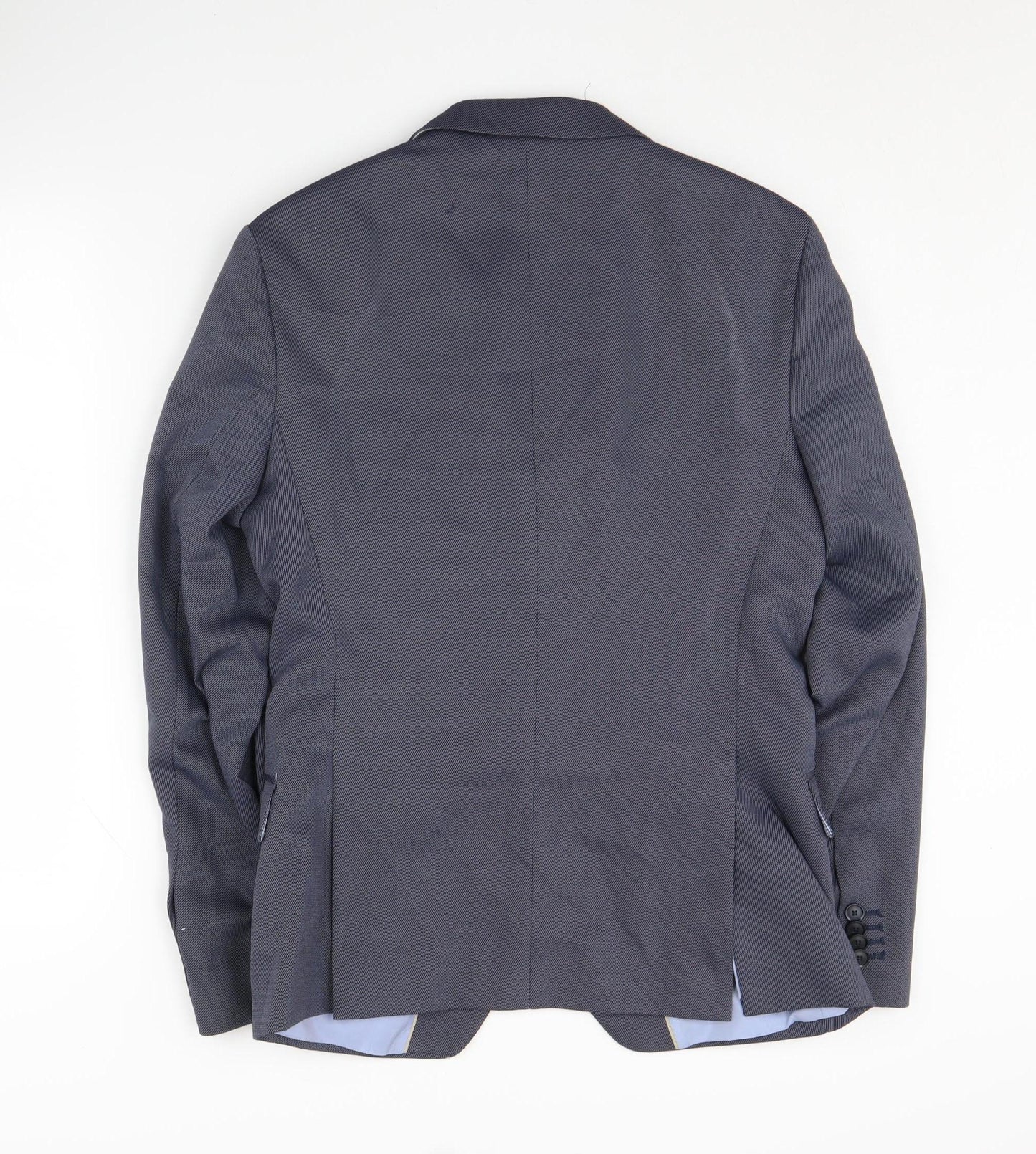Zara Man Blue Blazer, Men's 36 Formal Regular Fit