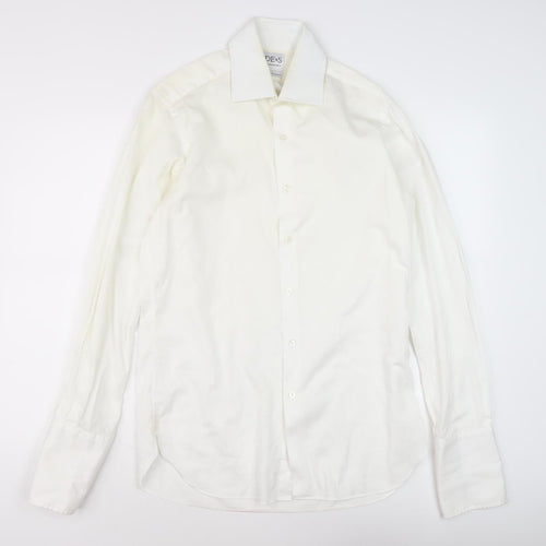 DE&S Manchester Men's White Dress Shirt, Size 16