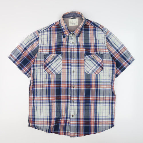 Woodenhook Men's Multicoloured Plaid Shirt L
