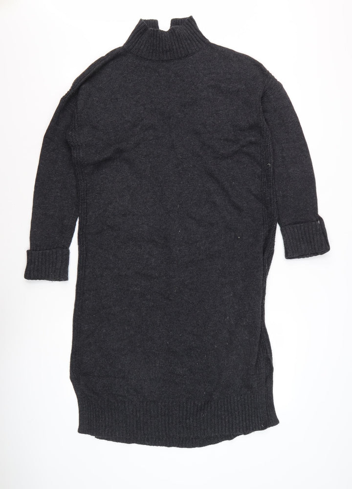 Mint Velvet Black Wool Jumper Dress XS for Women