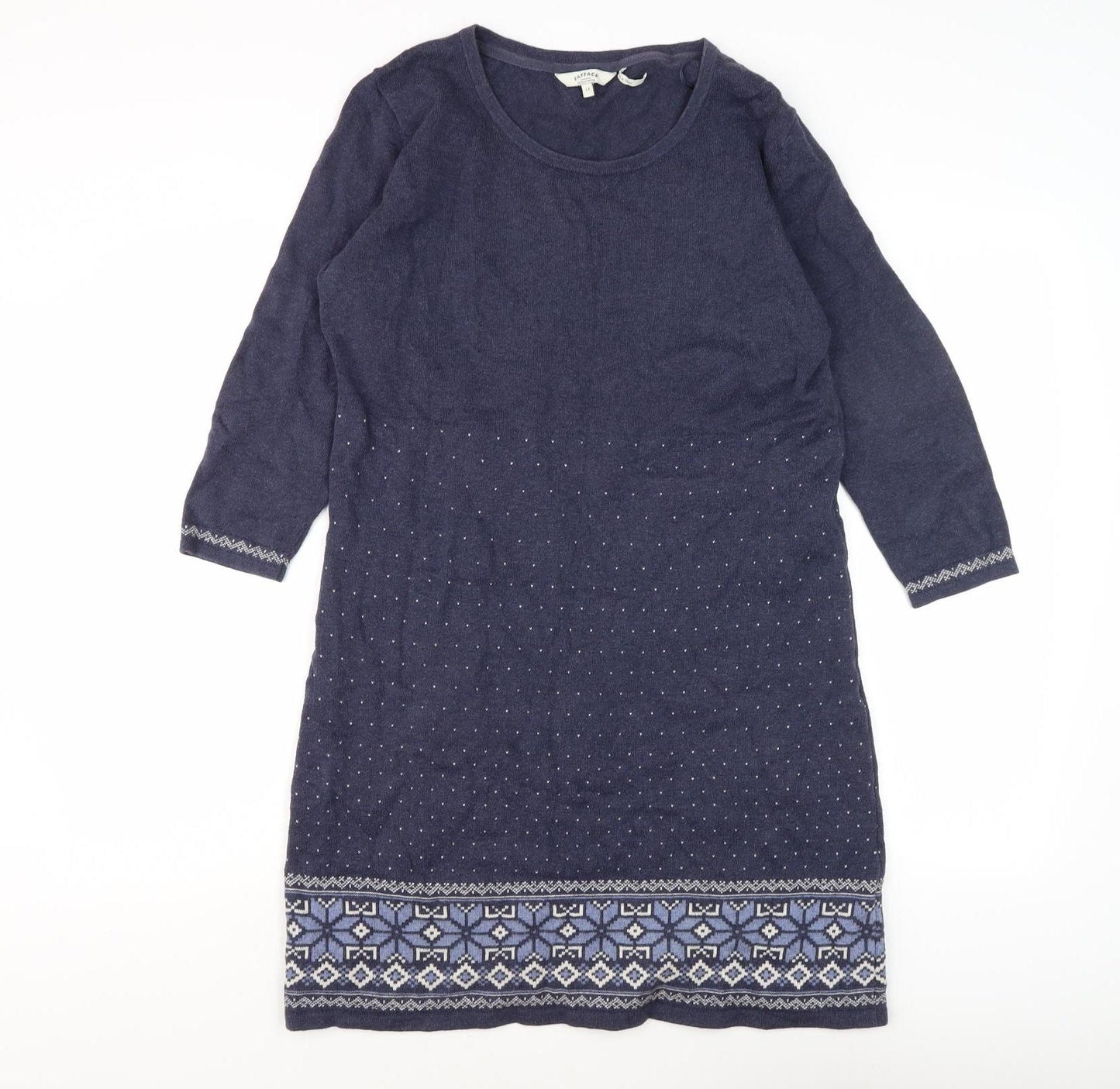 Fat Face Women's Blue Jumper Dress Size 14