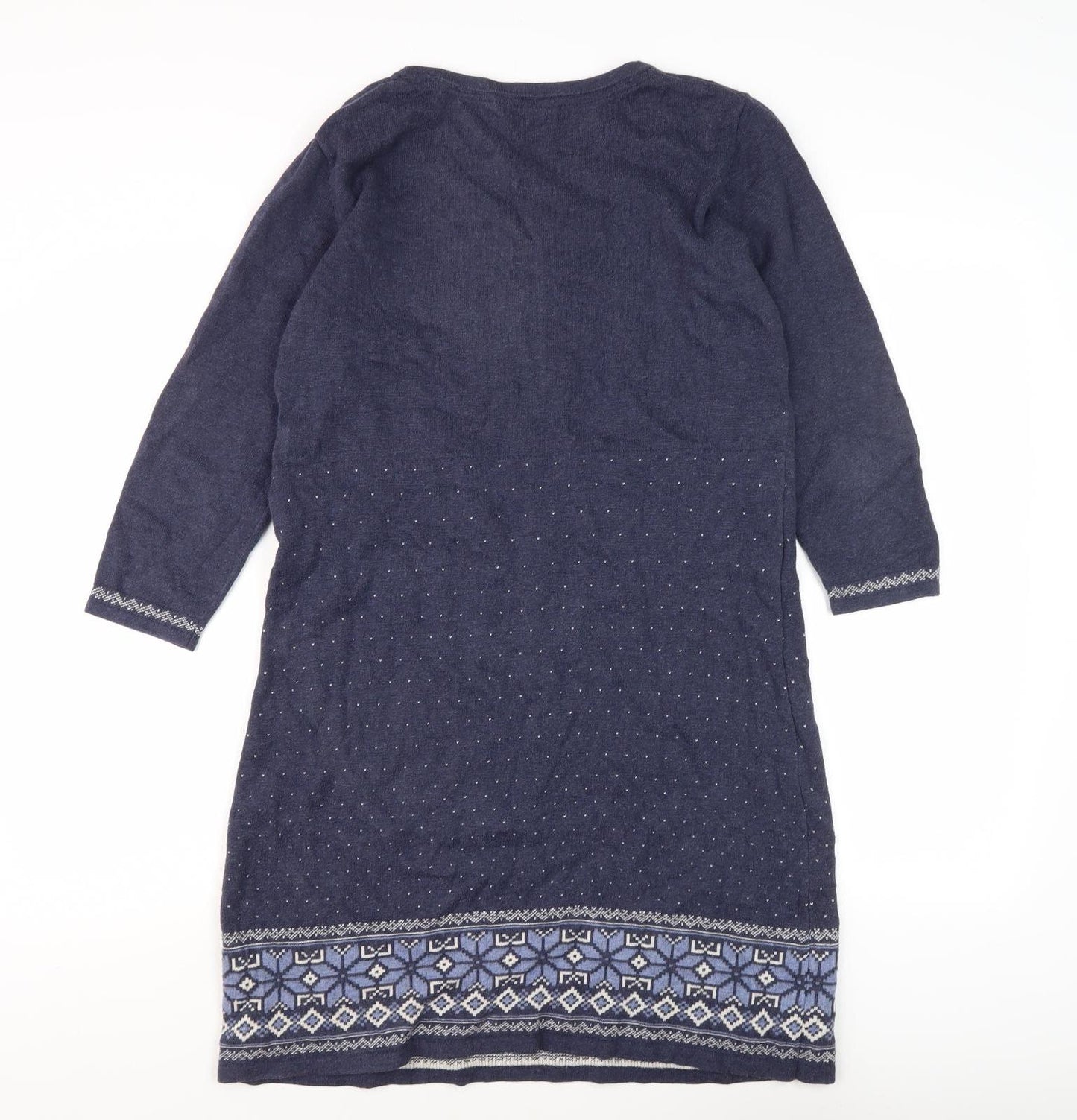 Fat Face Women's Blue Jumper Dress Size 14