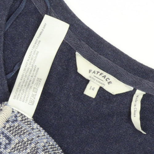 Fat Face Women's Blue Jumper Dress Size 14