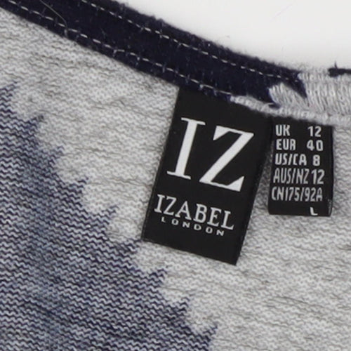 Izabel London Women's Multicoloured Zip Jumper Size 12