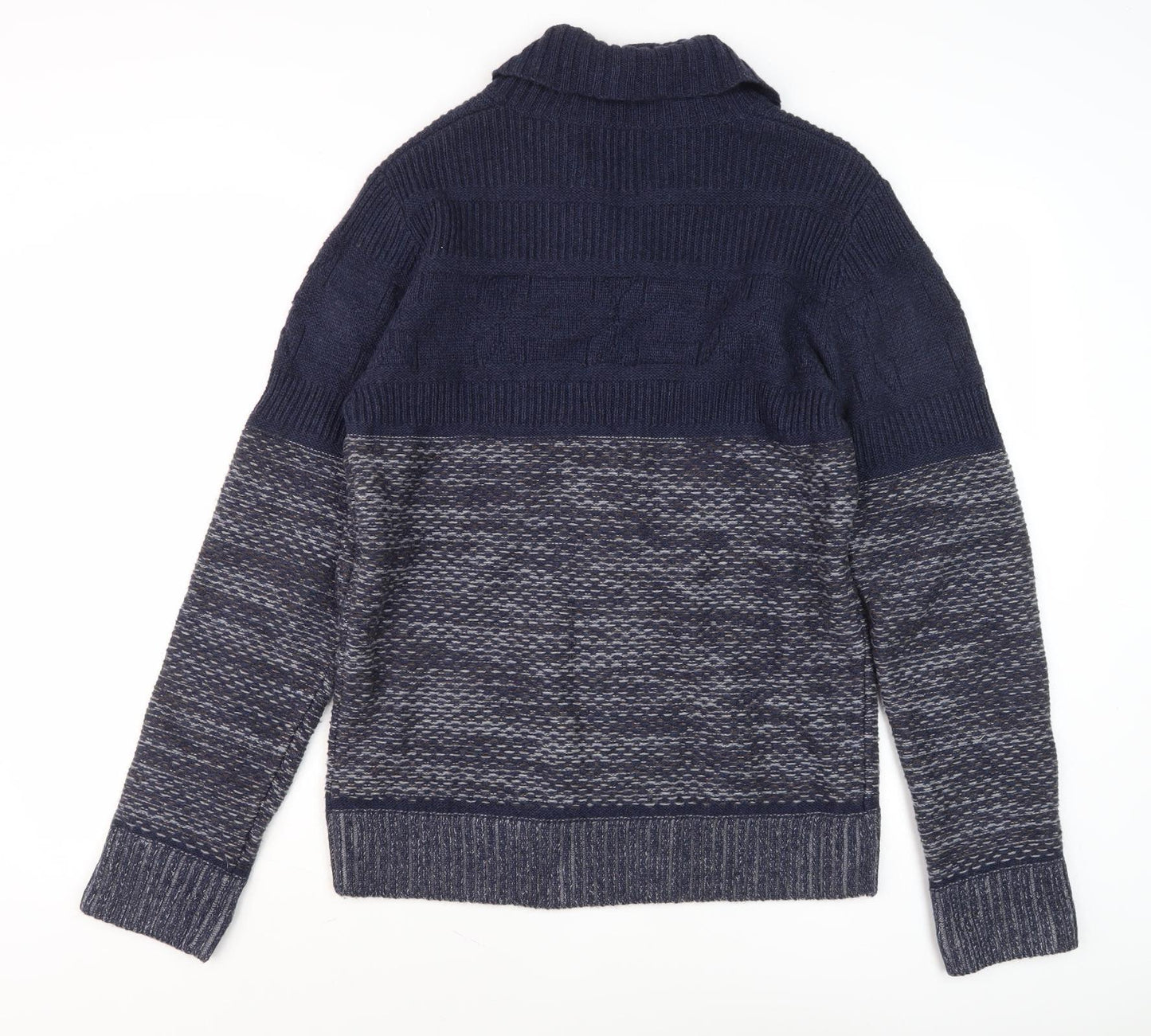 Marks and Spencer Men's Blue Pullover Jumper S