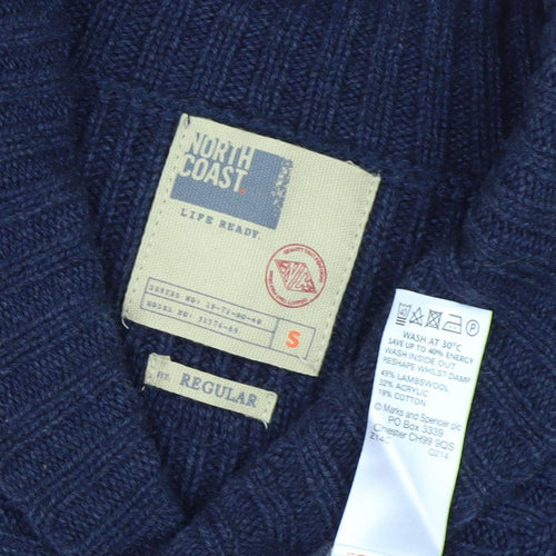 Marks and Spencer Men's Blue Pullover Jumper S