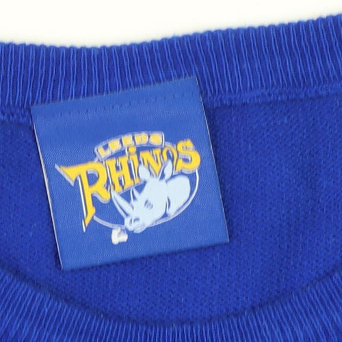 Leeds Rhinos Women's Blue Christmas Jumper Size 6