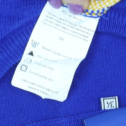 Leeds Rhinos Women's Blue Christmas Jumper Size 6