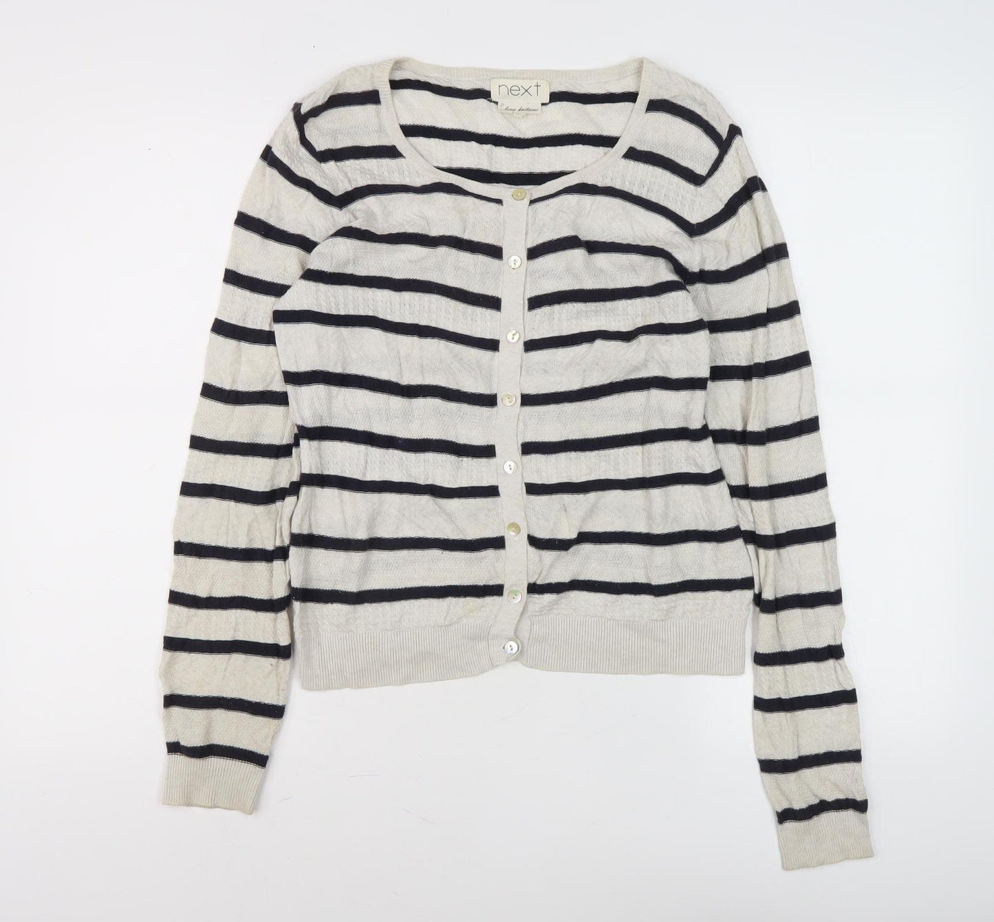 Next Women's Multicoloured Striped Cardigan Size 10