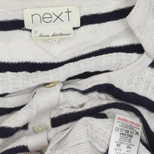 Next Women's Multicoloured Striped Cardigan Size 10