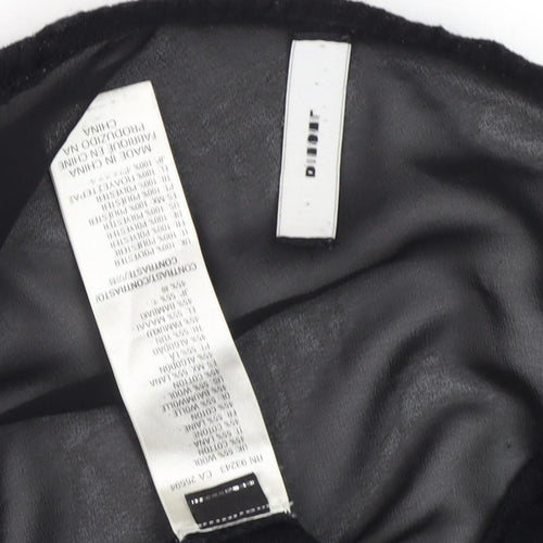 Diesel Women's Black Open Front Cardigan Medium Regular Fit