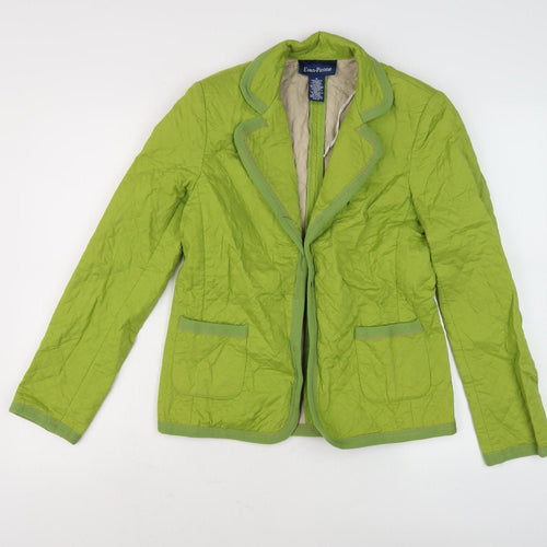 Evan-Picone Women's Green Quilted Blazer Size 6