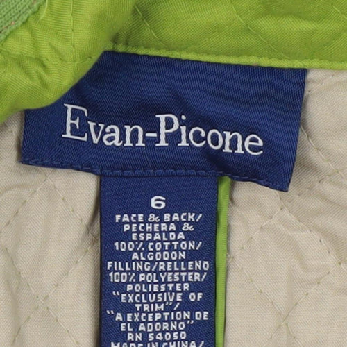 Evan-Picone Women's Green Quilted Blazer Size 6