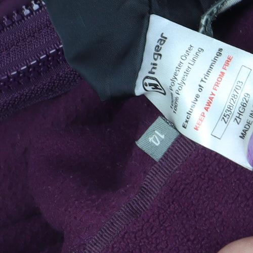 Hi Gear Women's Purple Rain Coat Size 12