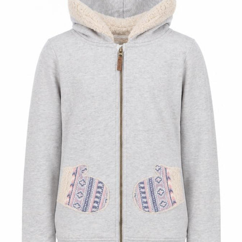 Mantaray Girls Grey Full Zip Hoodie, Size 11-12