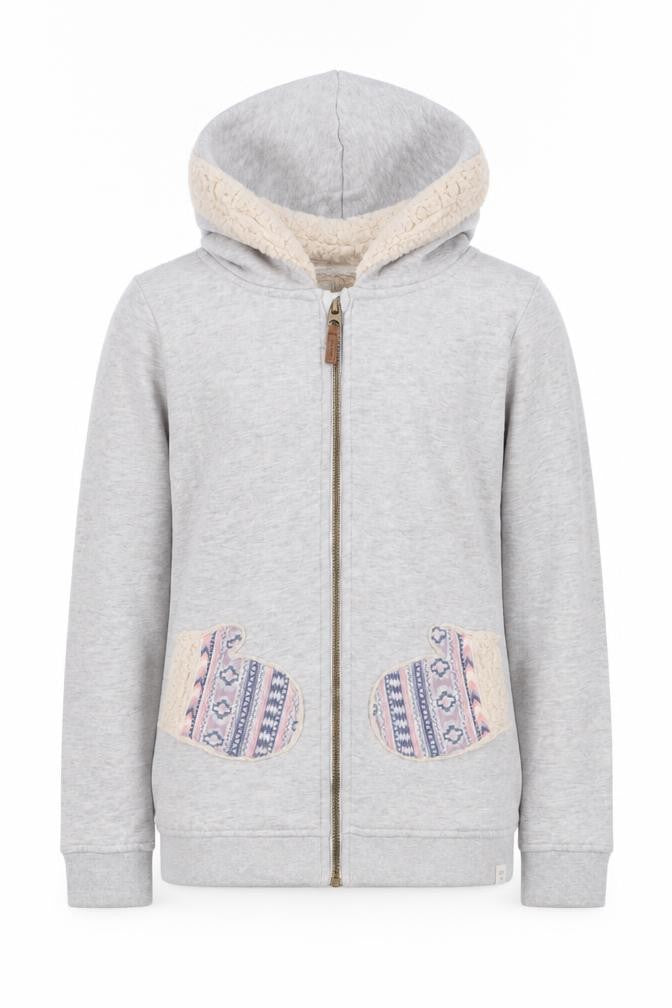 Mantaray Girls Grey Full Zip Hoodie, Size 11-12